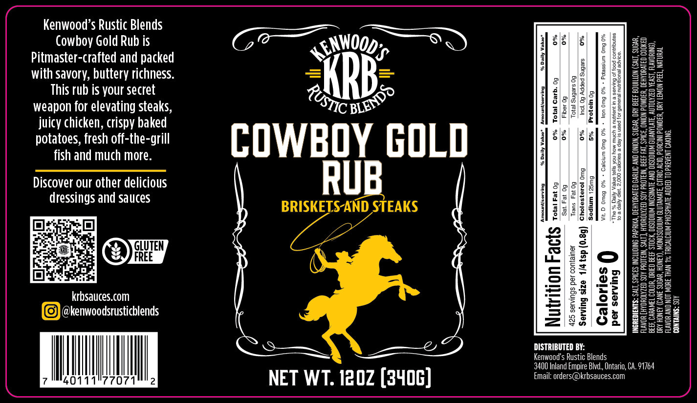 KRB Cowboy Gold Rub